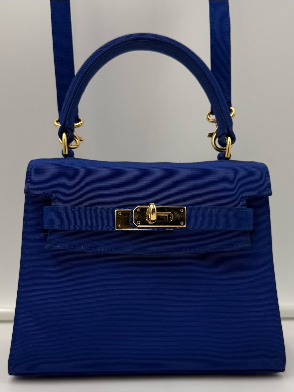 🇮🇹COLOMBO 1937 MILANO • MINI 18 Crossbody Bag in Blue Silk • Made in ITALY - Picture 11 of 16